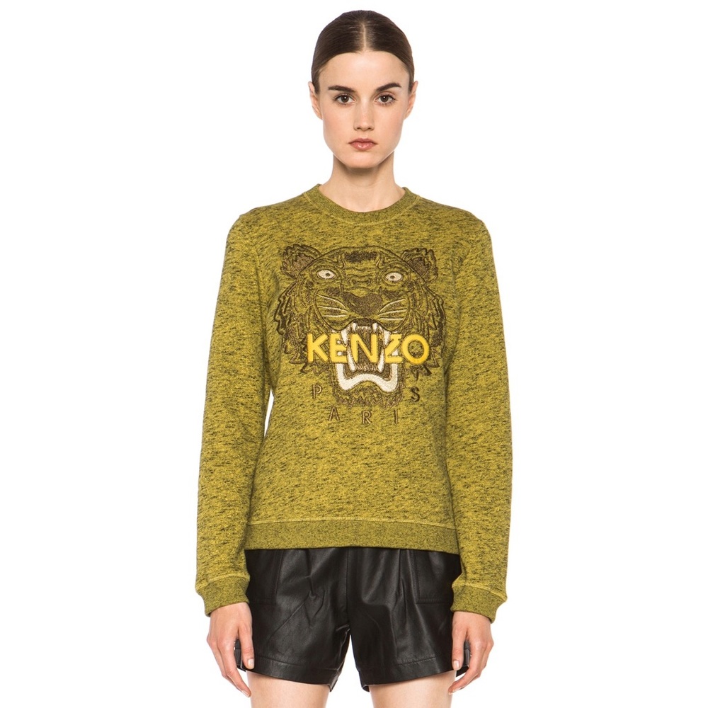 Authentic KENZO Tiger Marl Sweatshirt Small